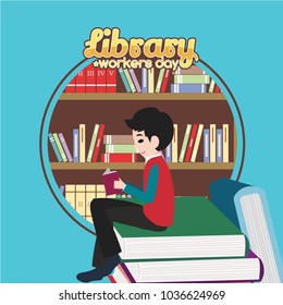 Library Workers Day Illustration