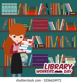 Library Workers Day Illustration