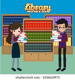 Library Workers Day Illustration