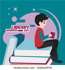 Library Workers Day Illustration