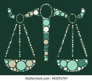 Libras shape vector design by color point