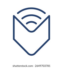 Librofm icon flat illustration outline logo