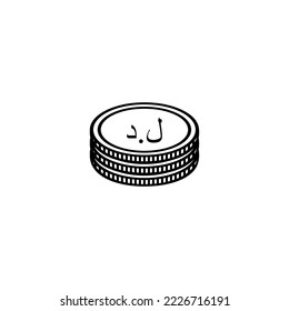 Libya Currency Symbol, Libyan Dinar Icon, LYD Sign. Vector Illustration