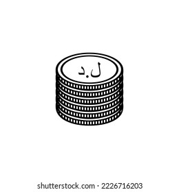 Libya Currency Symbol, Libyan Dinar Icon, LYD Sign. Vector Illustration