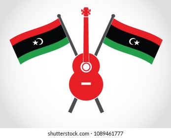 Libya Emblem Guitar