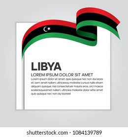 Libya flag background