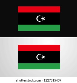 Libya Flag banner design