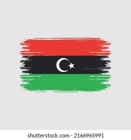Die libysche Flagge Schlagzeilen. Nationalflagge