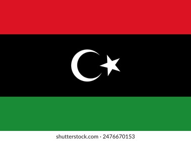 Libya flag illustrator country flags
