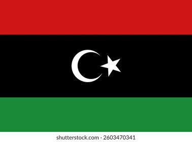 Libya flag illustrator country flags symbol nation  