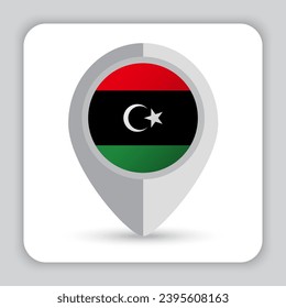 Libya Flag Pin Map Icon