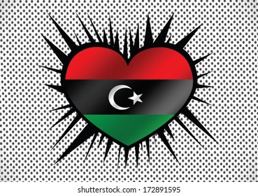 Libya flag themes idea design
