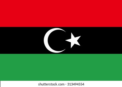 Libya Flag Vector