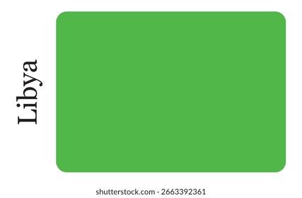Vektor-Symbol der libyschen Flagge - Illustration