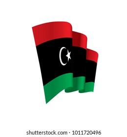 Libya flag, vector illustration