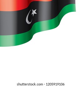 Libya flag, vector illustration on a white background