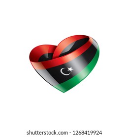 Libya flag, vector illustration on a white background
