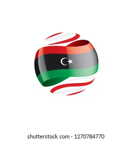 Libya flag, vector illustration on a white background