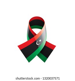 Libya flag, vector illustration on a white background