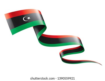 Libya flag, vector illustration on a white background