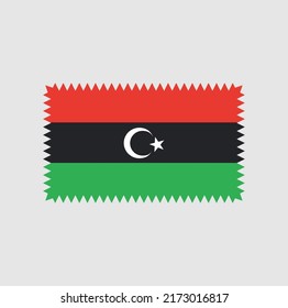 Libya Flag Vector. National Flag