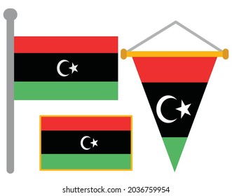 Libya Flags, Country and Penannts