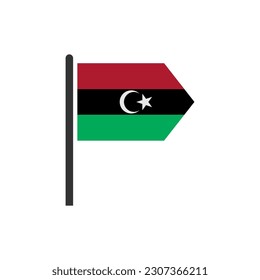 Libya flags icon set, Libya independence day icon set vector sign symbol