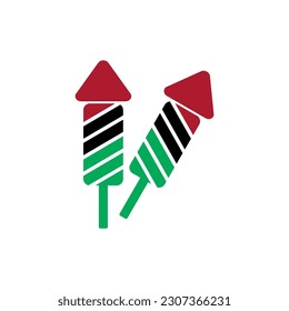 Libya flags icon set, Libya independence day icon set vector sign symbol