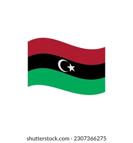 Libya flags icon set, Libya independence day icon set vector sign symbol