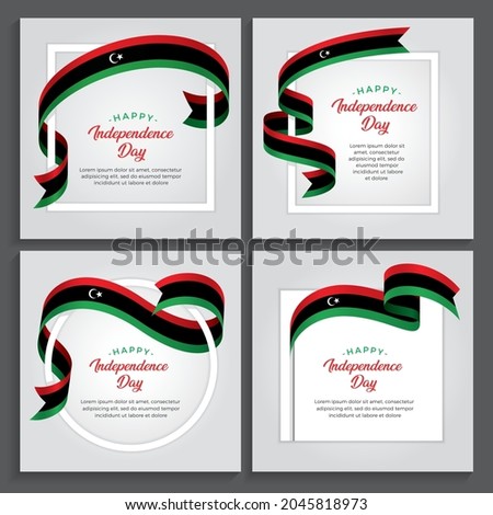 Libya independence day vector illustration on a white background
