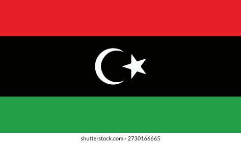 Libya. Libyan. Libya Flag. Flag Design. Independence day. 24th December. Flags. Arab. Africa. National day.