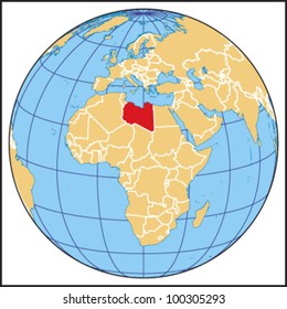 Libya Locate Map