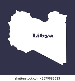 libya map icon vector illustration symbol design