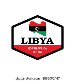 Vector de mapas de Libia, logotipo de África