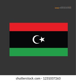 Libya national flag background texture.vector illustration.