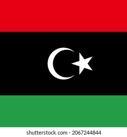 Libya Square Country Flag Icon