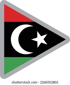 LibyenGhana-Nationalflagge Symbol, Vektorgrafik-Material
