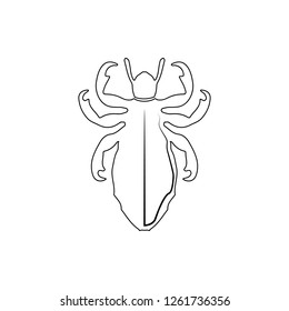 lice icon. Element of insect for mobile concept and web apps icon. Thin line icon for website design and development, app development