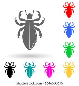 lice multi color style icon. Simple glyph, flat vector of insect icons for ui and ux, website or mobile application