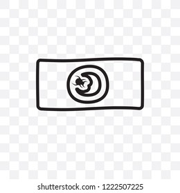 Lice vector linear icon isolated on transparent background, Lice transparency concept can be used for web and mobile