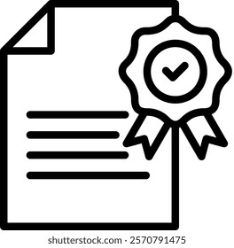 License Agreement Icon Element For Design