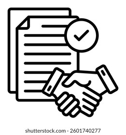 License Agreement Icon Element For Design