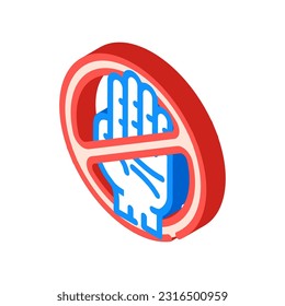 license cancel isometric icon vector. license cancel sign. isolated symbol illustration