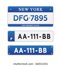 License car number plates