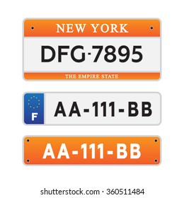 License car number plates