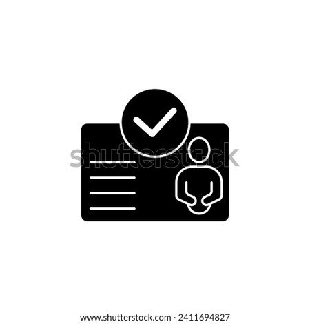 license concept line icon. Simple element illustration. license concept outline symbol design.
