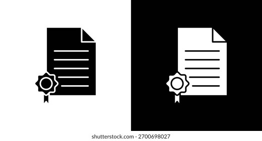Conceito de design de ícone de licença. ícones planos de vetor