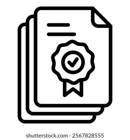 License Icon Element For Design