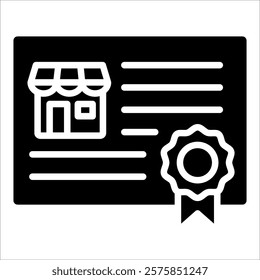 License Icon Element For Design