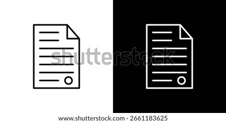 License icon linear icon. Line with editable stroke